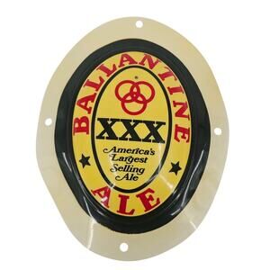 Vintage Beer Advertising Ballantine Ale Bar Sign Insert only Circa 1960